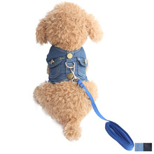 Väst liten hund grimma sele bly denim bröstband för hundar katt 6044039 husdjur valp leveranser sml