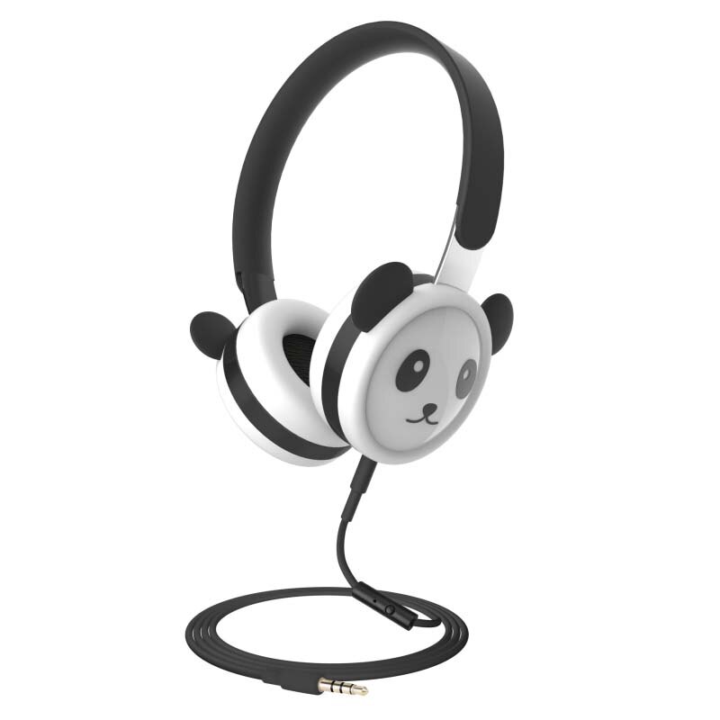 3.5mm bonito com fio fones de ouvido música para meninas crianças dos desenhos animados fone de ouvido estéreo embutido microfone telefone crianças fone de ouvido presentes: 02 Black