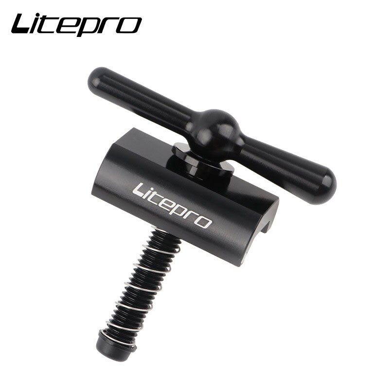 1 set Litepro for Brompton folding bicycle hinge clamp lever C buckle bike accessories: black