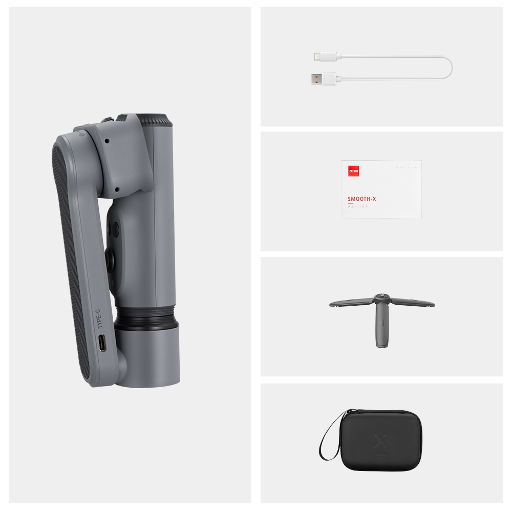 Zhiyun smooth x selfie stick stabilisator mobiltelefon telefonholder gimbal smartphone stativ til telefon håndholdte gimbals cell mobil
