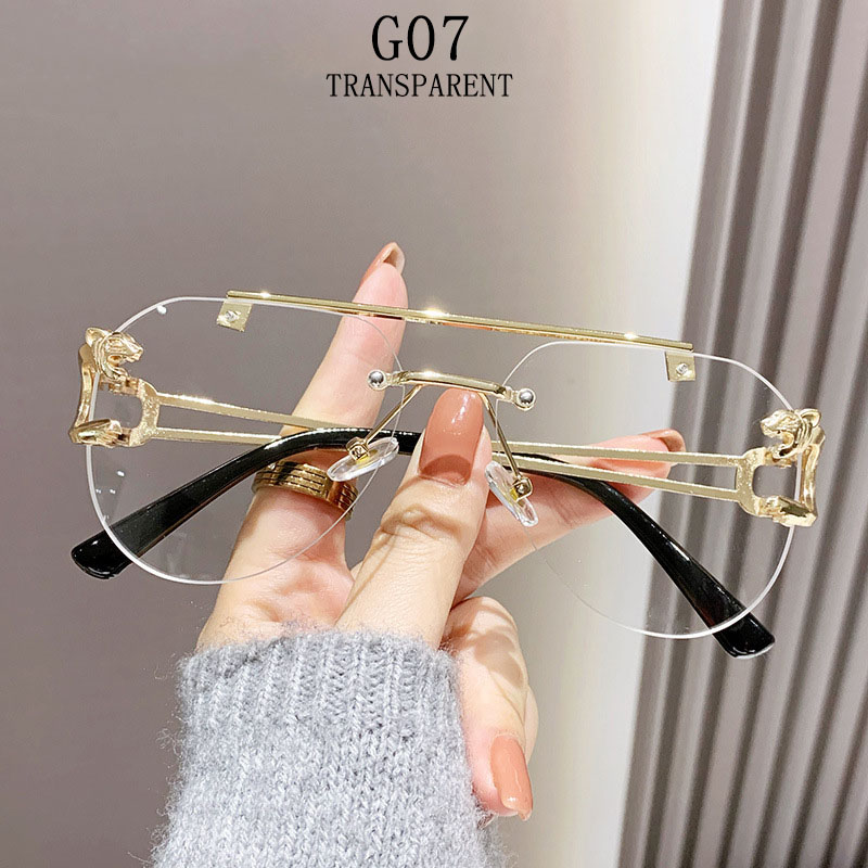 Bezramkowe designerskie okulary przeciwsłoneczne damskie modne luksusowe modne okulary przeciwsłoneczne męskie okulary w stylu vintage Lentes De Sol Mujer Lunette Soleil Femme: WHITE