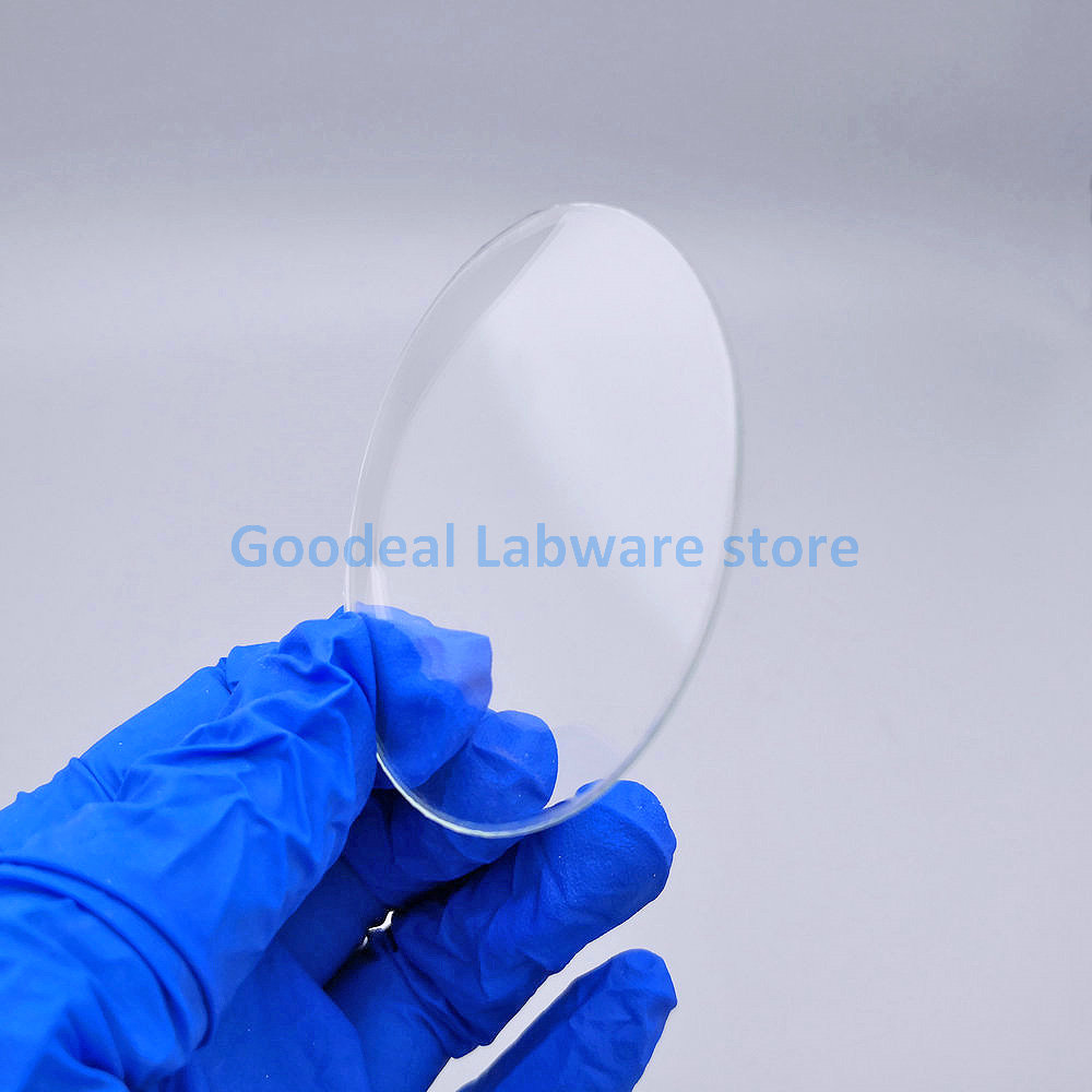 Plato redondo de vidrio para laboratorio, cubierta de vaso para experimentos de educación escolar, diámetro de 45mm a diámetro de 150mm, 10 unids/caja