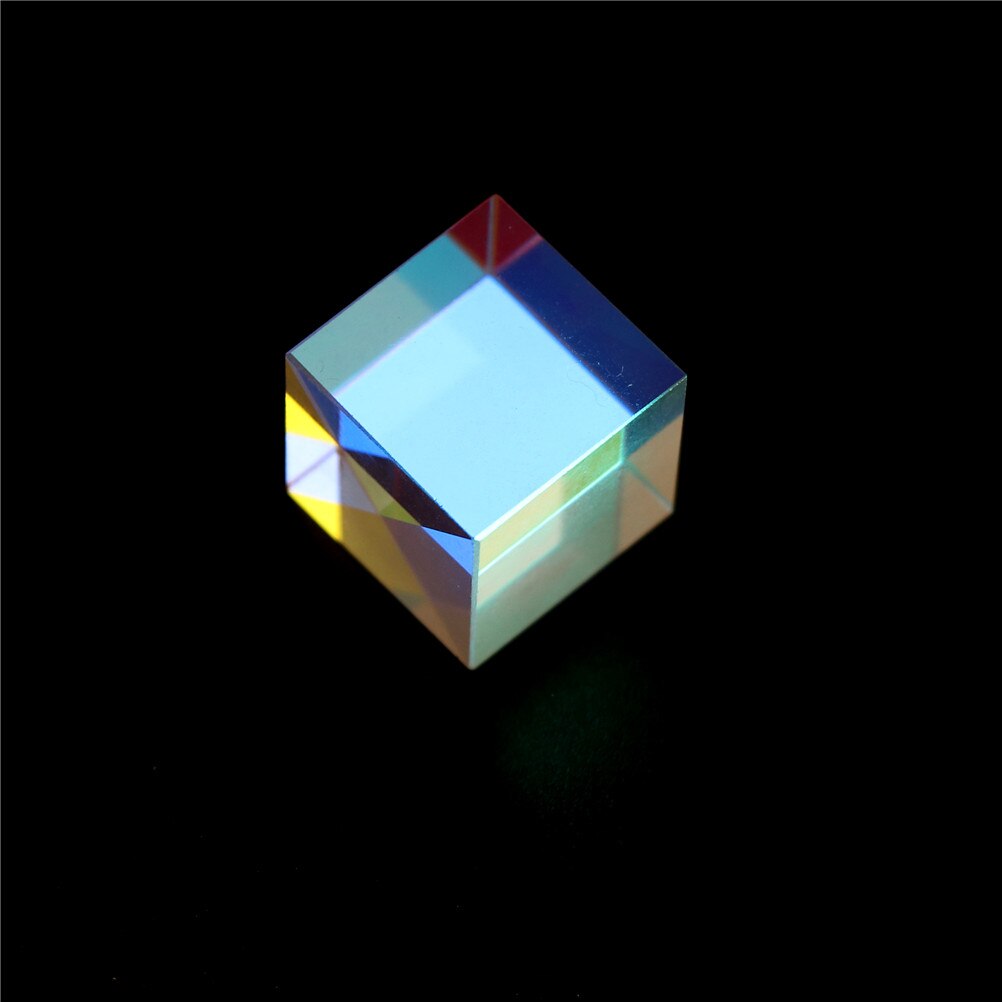 Cube prisme défectueux croix dichroïque miroir Combiner séparateur décor Transparent Module optique verre classe jouet