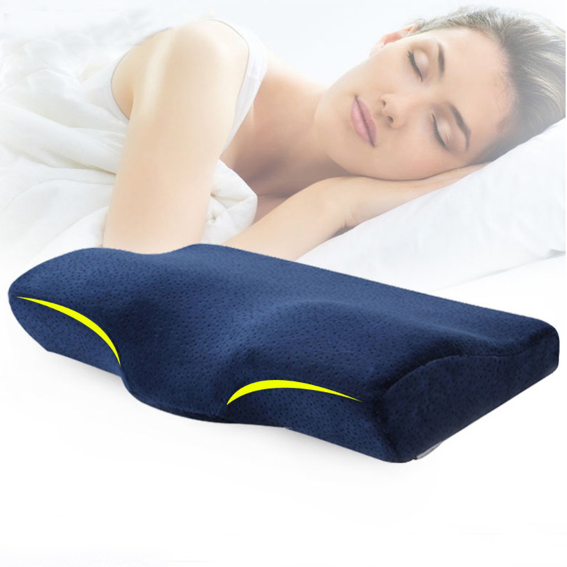 Ortopedisk nakkepute memory foam pute for søvn livmorhalsputer konturert ortopedisk memory foam pute for nakkesmerter