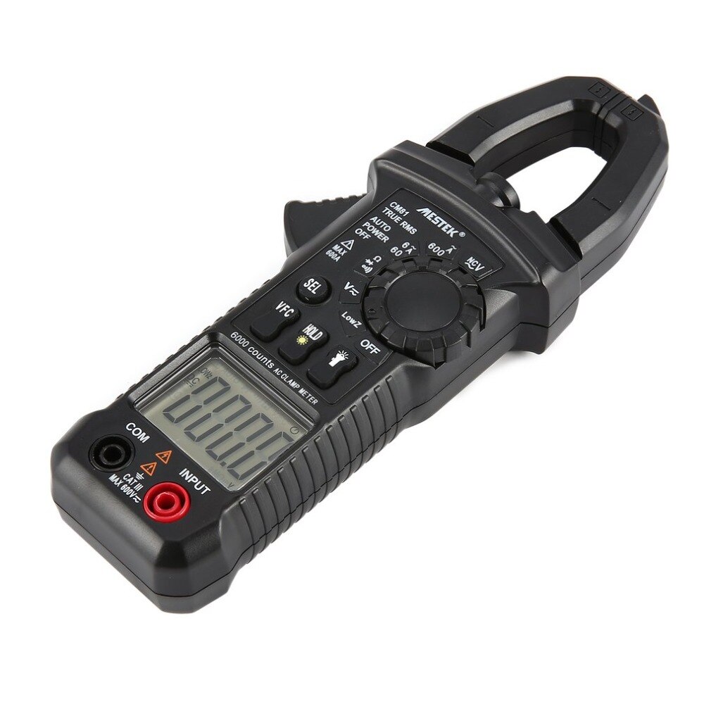 Digital Clamp Multimeter Voltmeter Ammeter AC DC Diode Resistence OHM Volt Tester Test Current True RMS