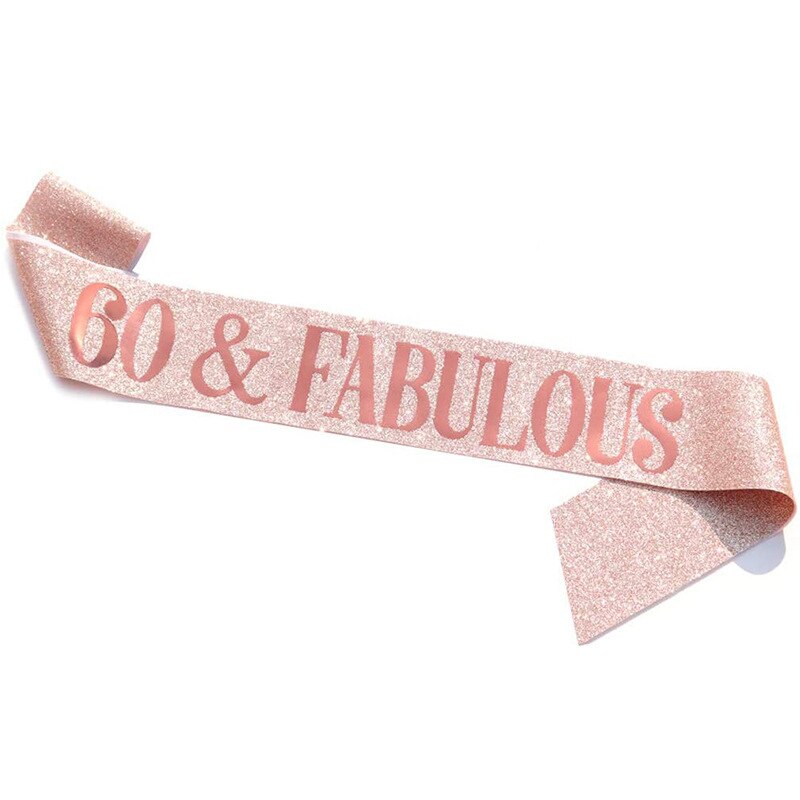 Ceinture en Satin pour reine de joyeux anniversaire, fournitures de décoration de fête d'anniversaire, 16e 21e 30-60e anniversaire: 12