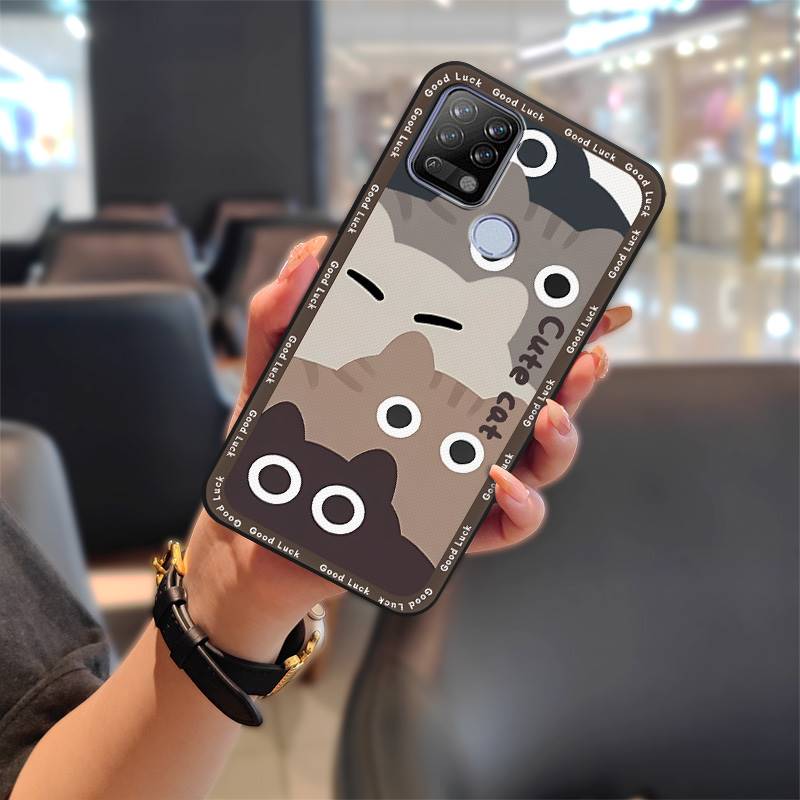 Mobile Case Shockproof Phone Case For Tecno Pova/LD7 Back Cover Silicone Full wrap Phone Protector Cover Anti-dust TPU: PURPLE