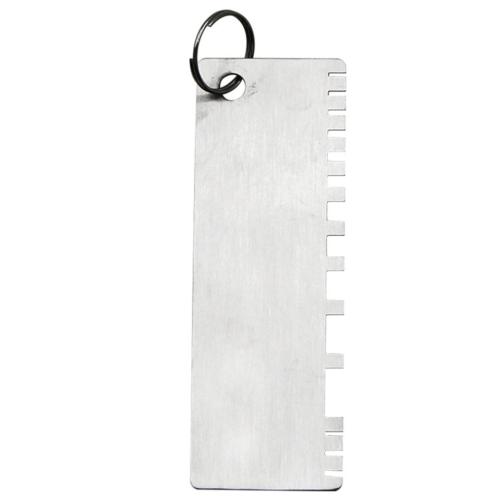 Calibrador de alambre de acero inoxidable, medidor de medición de espesor, placa de soldadura de Metal