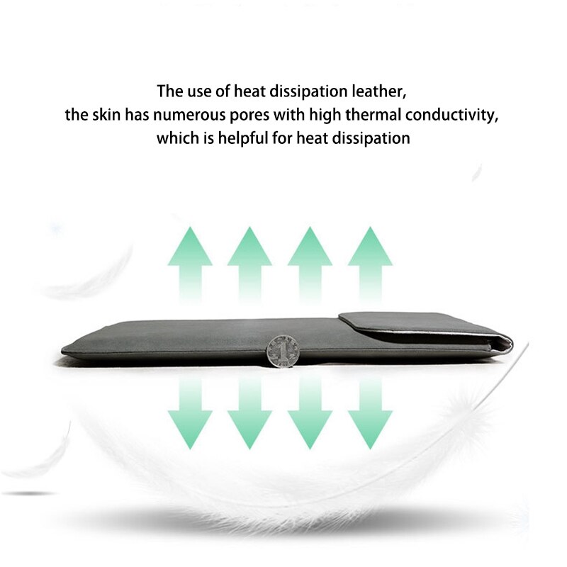 Laptop Beschermhoes, Ultra-Dunne Frosted Draagbare Laptop Beschermhoes Binnenzak Met Power Pack Voor Dell