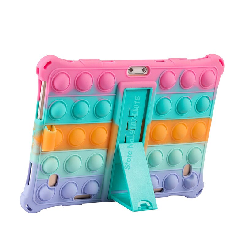 Funda Universal de silicona suave para niños, protector a prueba de golpes para Tablet PC Android de 10,1 pulgadas, 24x17cm, 10,1 pulgadas, 3G/4G, bolígrafo y correa