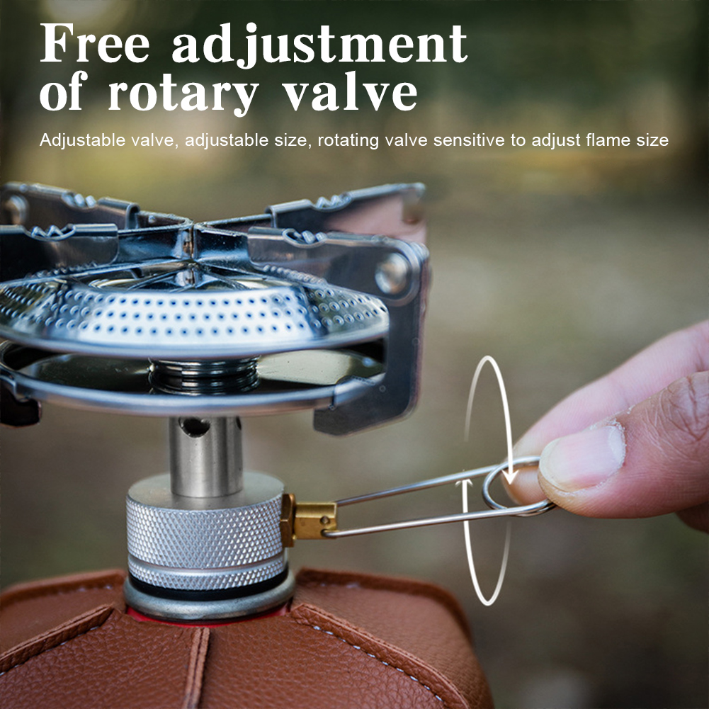 Outdoor Camping Gasfornuis Mini Gasbrander met Opbergtas Draagbare Kookfornuis voor Wandelen Klimmen Vissen