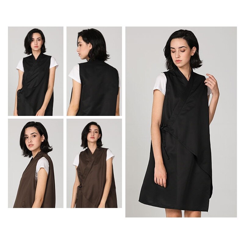 Salon Profession Hairdresser Waterproof Non-Stick Hair Work Apron Barber Assistant Coffee Nail Shop Work Clothes Apron