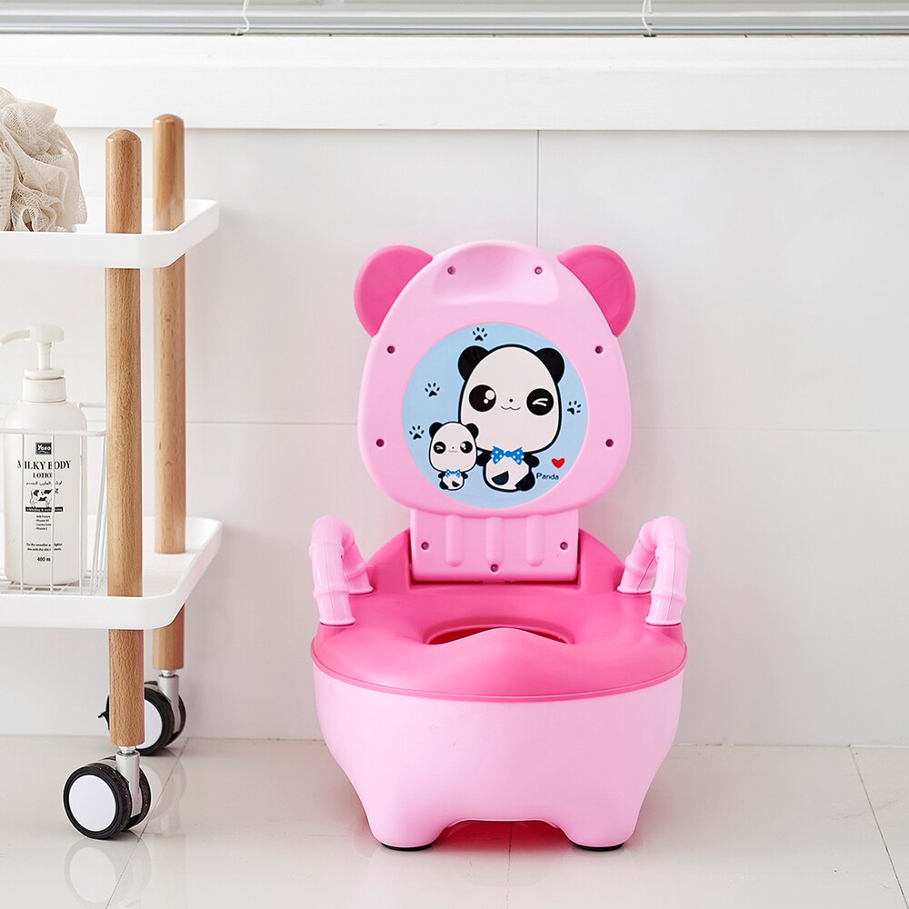 Baby Jongen Meisje Wc Pot Kinderen Potty Toilet Seat Baby Zindelijkheidstraining Draagbare Toiletten Ondersteek Comfortabele Rugleuning Cartoon Pot