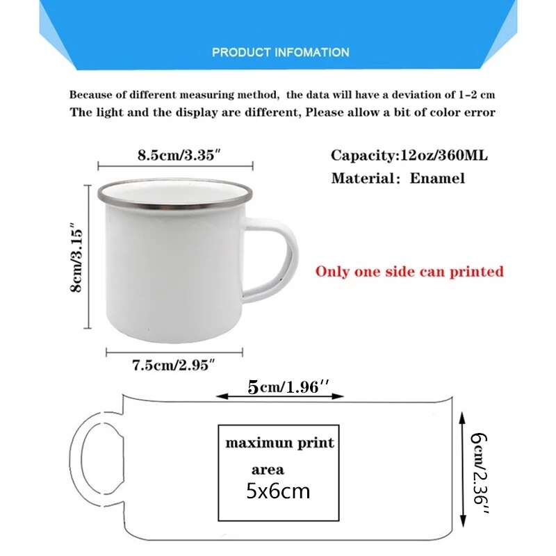 Taza de esmalte con estampado de Bulldog, tazas creativas para café, té, desayuno, leche, Camping, con asa, para amantes de los perros