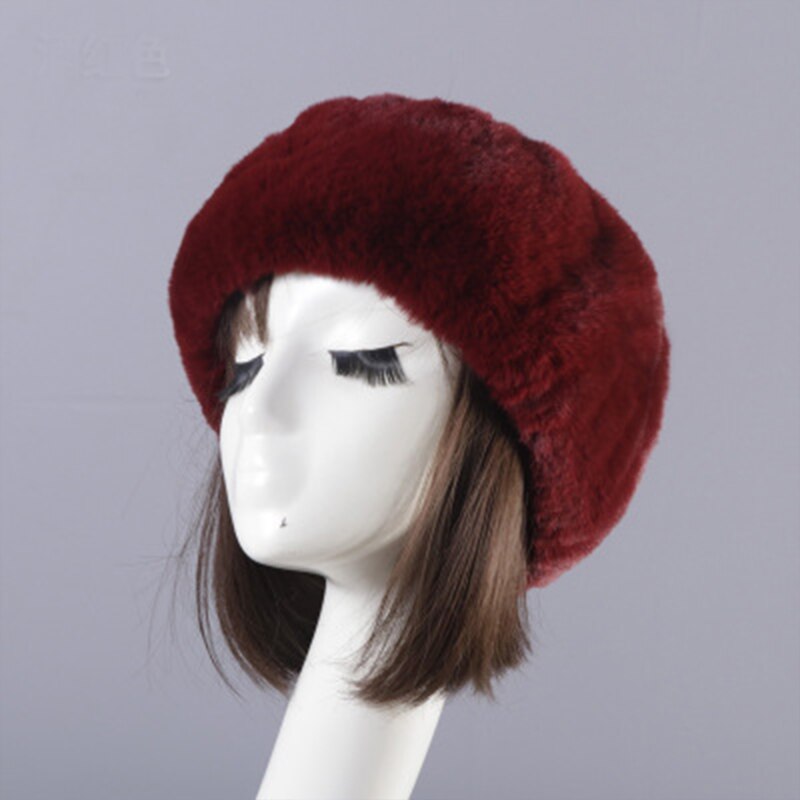 Dameshoed winter imitatiebont warmer hoeden dikke, zachte, lege top russische muts herfst oorwarmer outdoor skimutsen zacht: 22