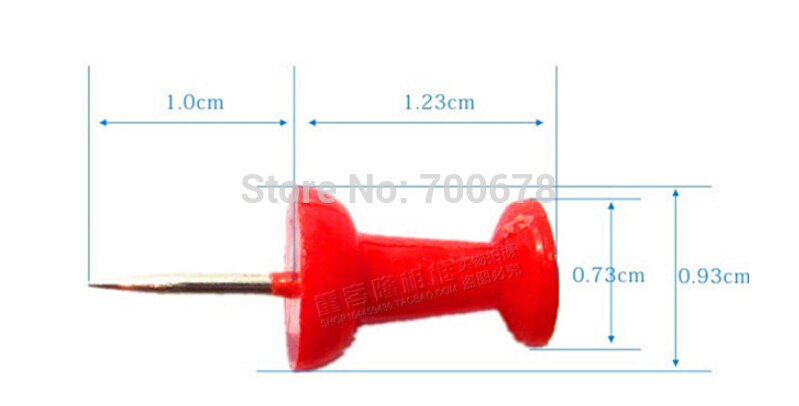 200 st/lot färgglad trycknål av mjukt kartongpapper