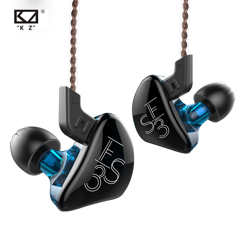 KZ ES3 1DD + 1BA Hifi Sport In-Ear Oortelefoon Dynamische Driver Noise Cancelling Headset Vervanging Kabel ZS10 ES4