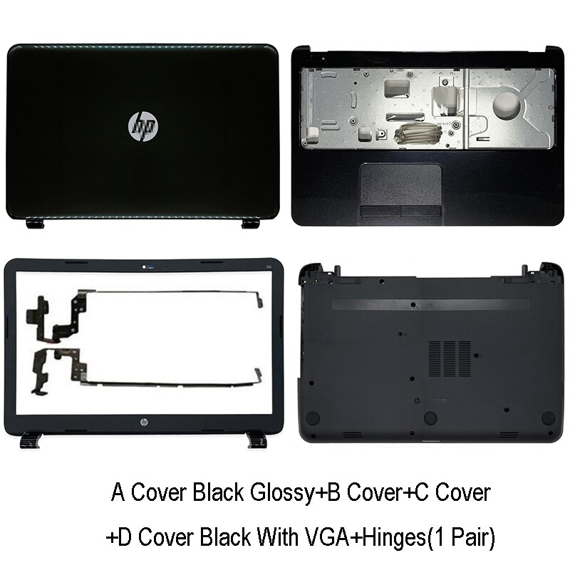 Dla HP 15-G 15-R 15-T 15-H 15-Z 250 255 G3 LCD do laptopa pokrywa tylna/pokrywa przednia/zawiasy/wielkie litery podpórce pod nadgarstki/dolna obudowa 761695-001 749641-001