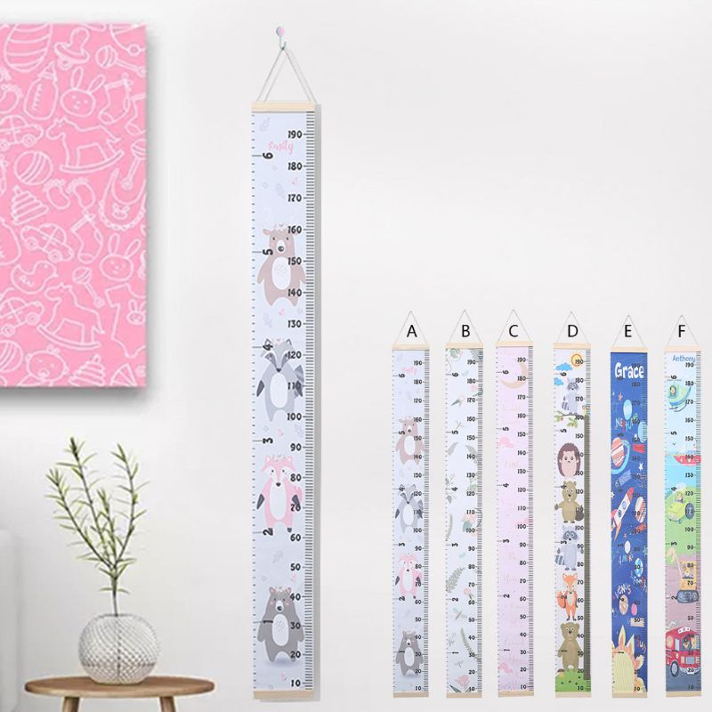 Wall Hanging Baby Height Measurement Ruler Child Kids Growth Chart Home Decoration Height Chart