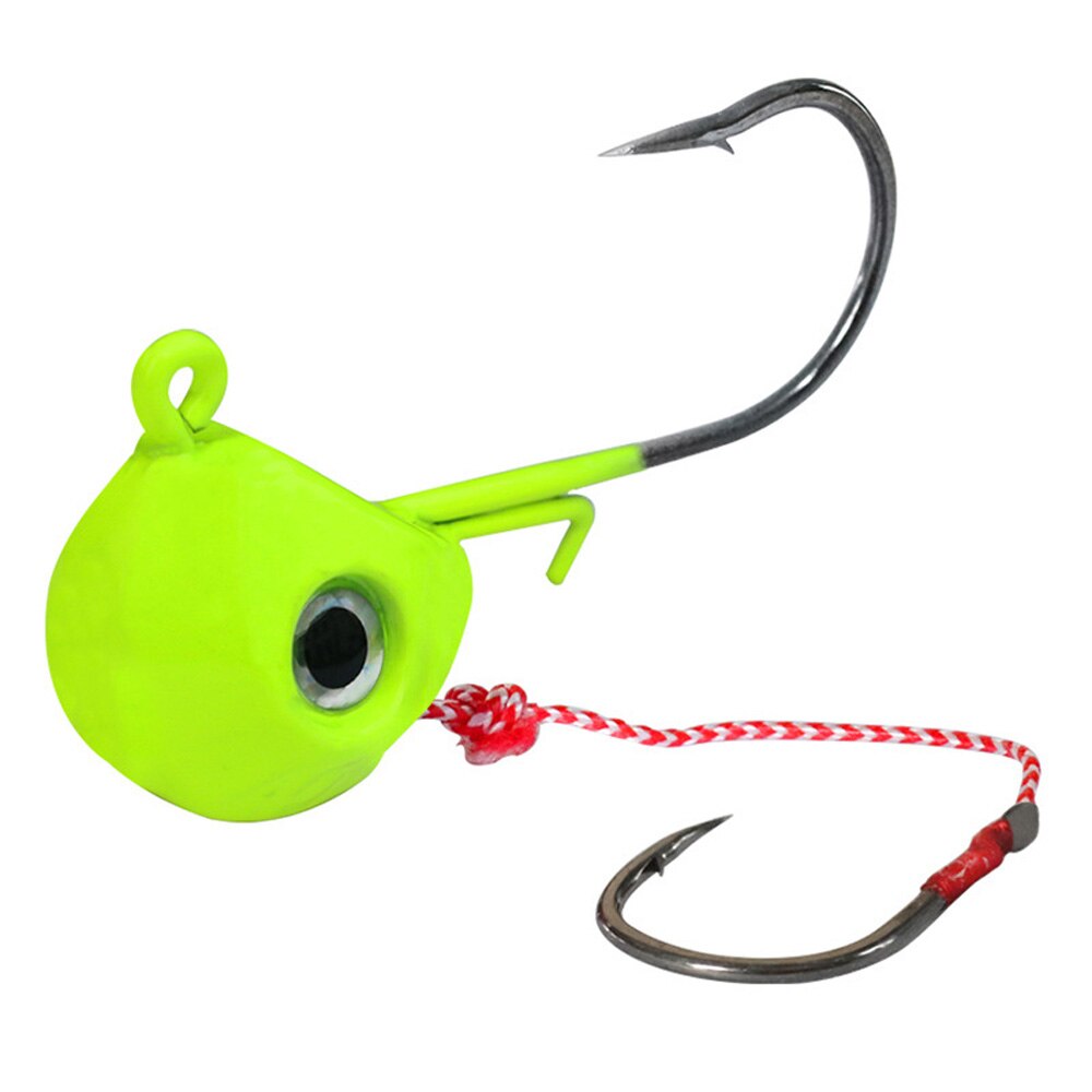 Iso jigi vieheet 40g 60g 80g 100g metallipää jigit kalastuskoukut yksikoukulla pesca tarvikkeet vene merikalastusvälineet: 100g / Vihreä