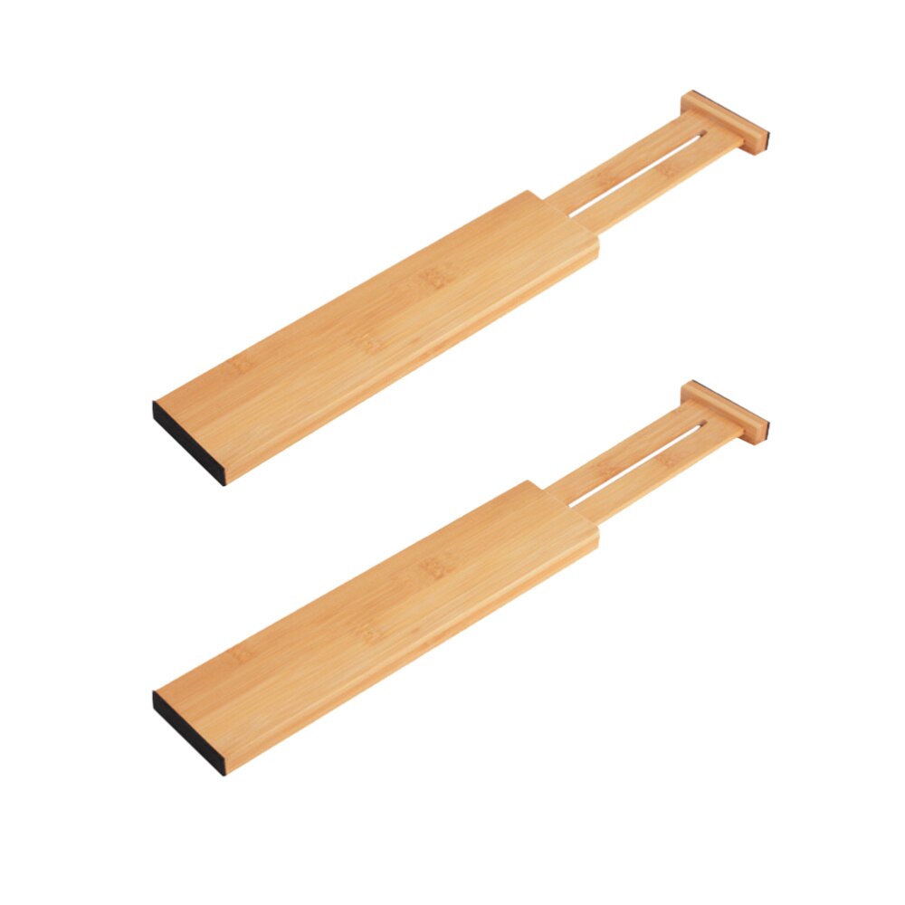 5PCS Adjustable Drawer Divider Bamboo Flexible DIY Separation Board Plate for Closet Drawer: Picture 1 2