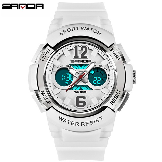 Sanda Quartz Sport Kinderen Horloges Led Digitale Horloge Jongen En Meisje Student Multifunctionele Waterdichte Elektronische Horloge