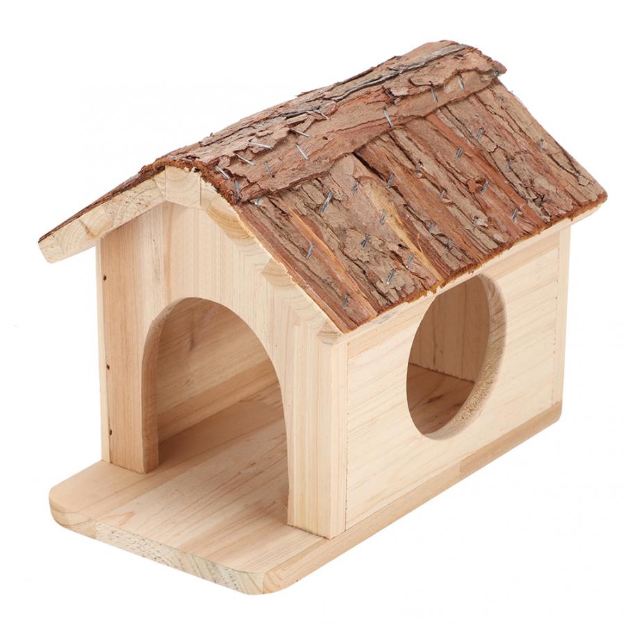 Hamsteri pienlemmikkikoppi luonnollinen puinen hamsterikoppi pesä pienille eläimille orava kani marsu chinchilla piilopaikka