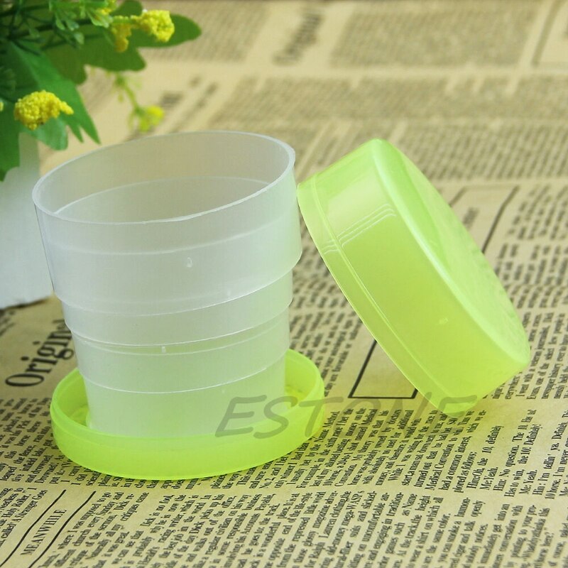 Portable Folding Plastic Retractable Cup Telescopic Collapsible Outdoor Travel