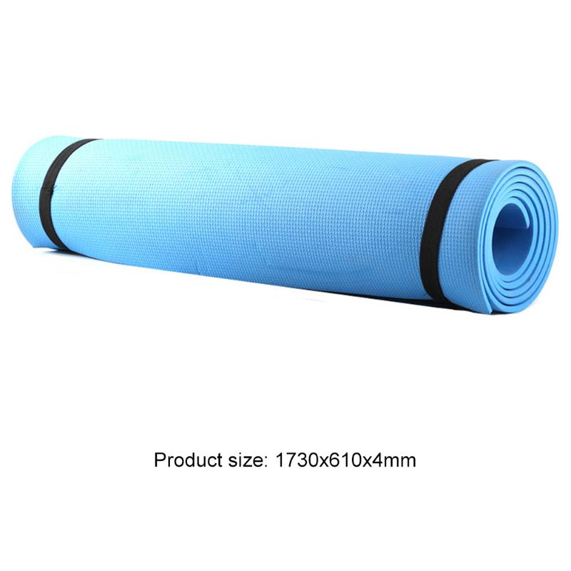 1730x610x4mm EVA Yoga Mat tappeto antiscivolo Pilates palestra sport cuscinetti per esercizi per principianti Fitness ginnastica ambientale Mat s: Blu