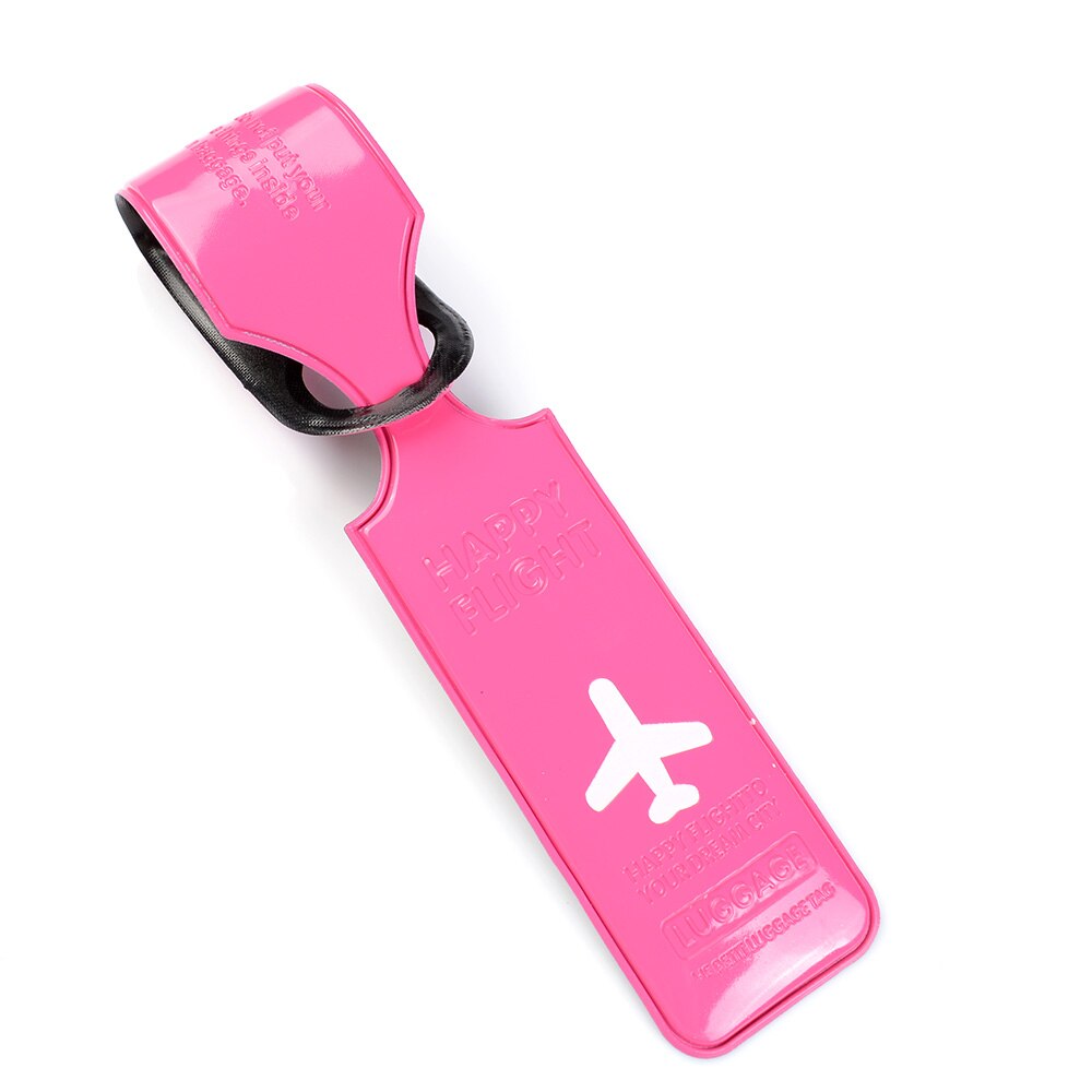 Étiquette de bagage de voyage en plastique sangles ID de valise nom adresse identifier les étiquettes de bagage accessoires de voyage d'avion