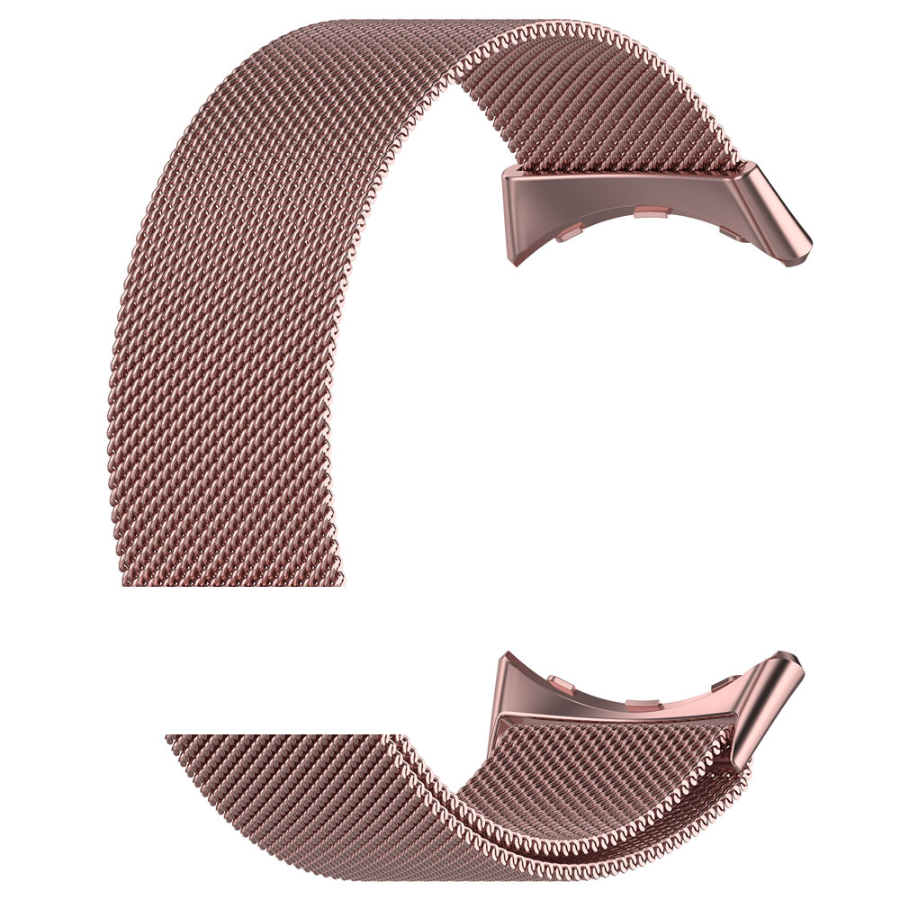 Milanesisk løkkeklokkerem til google pixel watch 3 41mm 45mm watch 3 magnetisk rem armbånd armbånd rustfritt stål metallrem: Xxl / Hvit