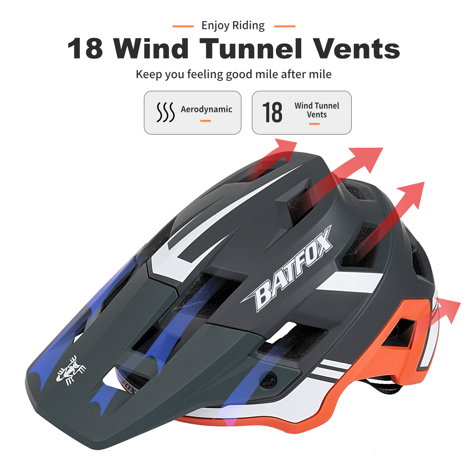 BATFOX bike helmet off-road downhill mountain road cycling safety cap professionally certified men women mtb bicycle helmets