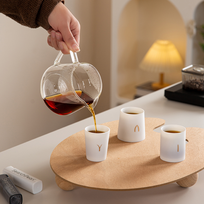 SearchPean Lydia Taza de té y café 3 piezas y juego de de degustación de vino Costo de para paquetes de para hombres y mujeres