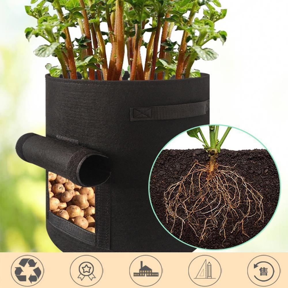 5 bolsas de cultivo de plantas de 7 galones, semillas de plantas, bolsa de siembra de patatas, humectante, frutas, semillas, herramienta de jardín, jardín, jardinería
