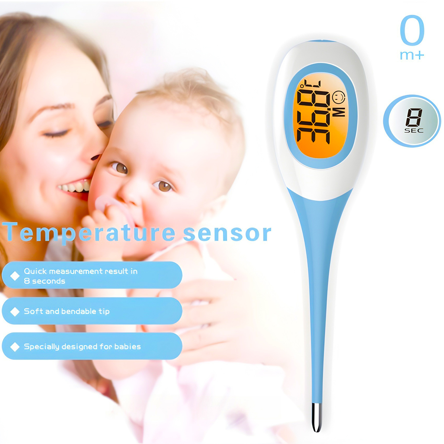 Electronic Soft-head Thermometer Household Human Armpit Digital Thermometer Children Digital Fast Effective Thermometer