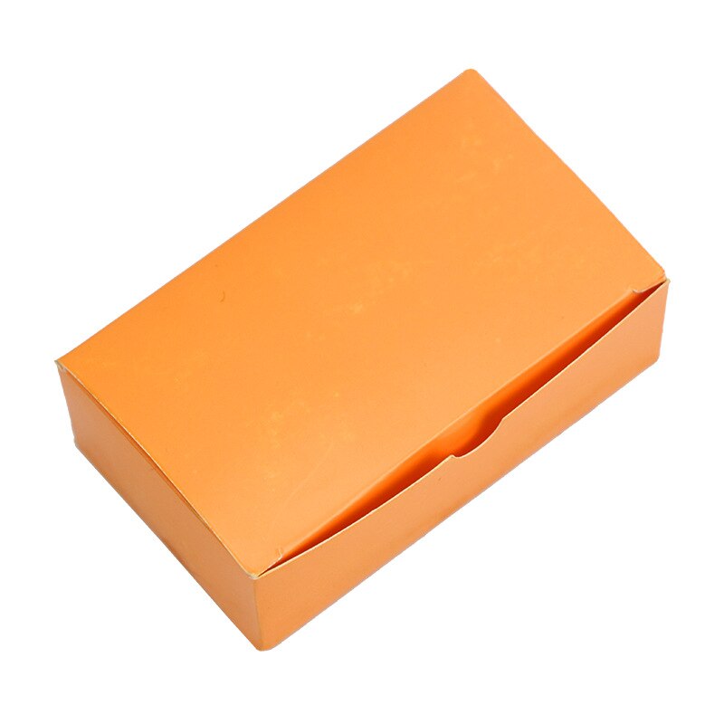 100pcs/box Color Word Card Blank Kraft Paper Handwritten Card Message Thank You Cards Label Bookmarks Learning Cards: Orange