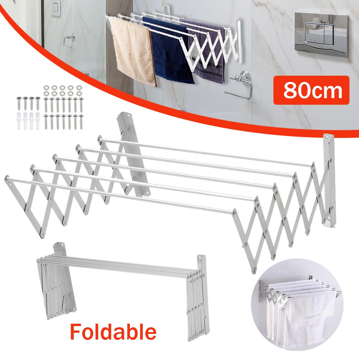 Clothes Dryer Energy Saving Multi-Function Clothes Hanger Rack Aluminum Alloy Foldable Save Space Clothes Dryer Clothes Rack Dry