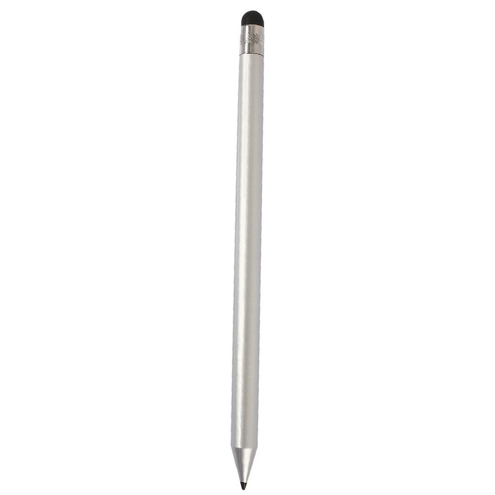 Wear Resistance Tablet Phone Accessories Capacitive Pencil Resistive Lightweight Touch Screen Tool Stylus Pen High Sensitivity: Silver