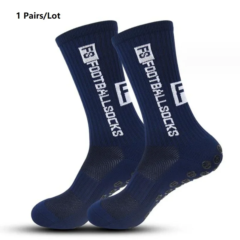1/20 paires anti-dérapant chaussettes de Football hommes femmes anti-dérapant Football basket-ball Tennis Sport chaussettes poignée cyclisme équitation chaussettes 38-46 2025: Marron