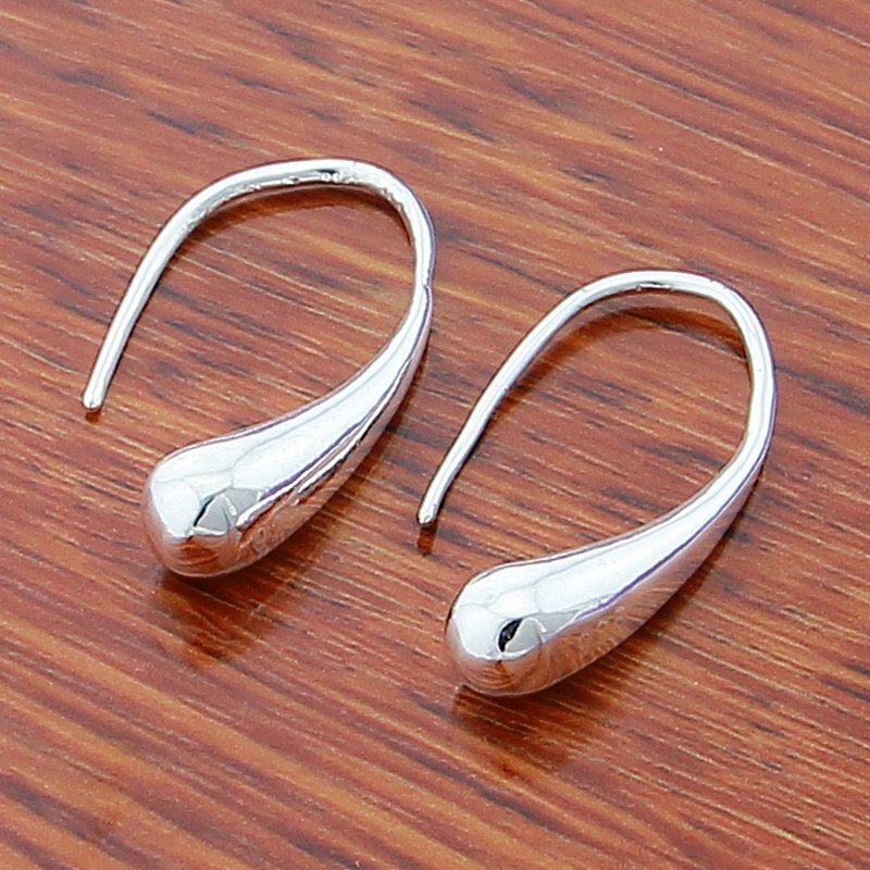 925 Zilveren Sieraden Mode Water Oorbellen Voor Vrouwen Bruiloft Sieraden