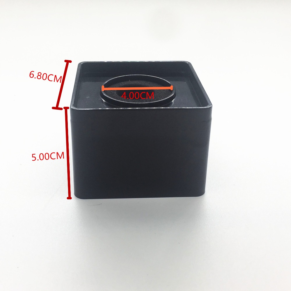 ABS 40MM Hole Black/White Square-shaped Mic Microphone TV Interview Logo Flag Station DIY with sponge