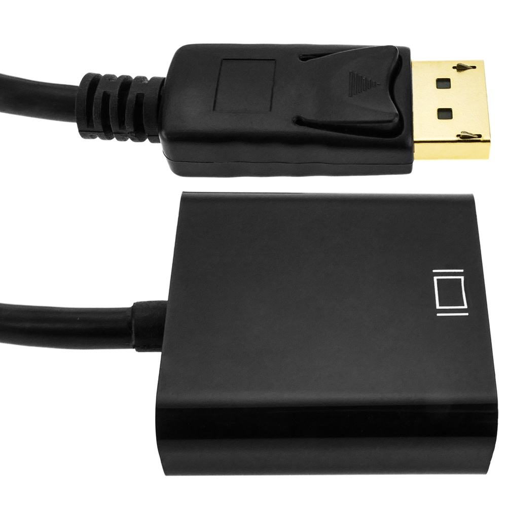 BeMatik - Adaptador DisplayPort macho a DVI-D hembra con cable de 20 cm