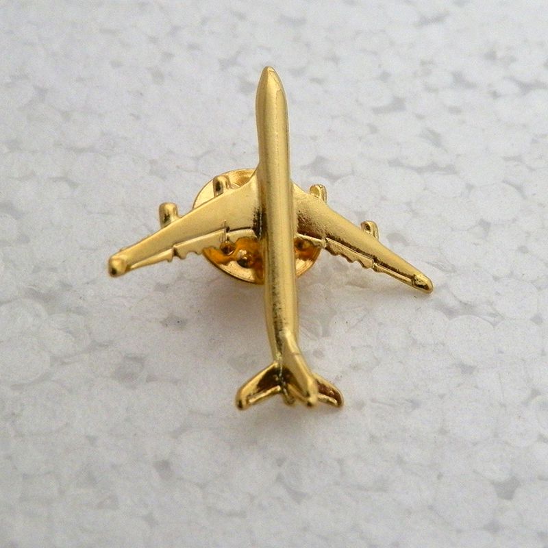 1 Stuk Airbus Badge, Metaal, Zilver, vliegtuig Vorm Broochspecial Persoonlijkheid Souvenir Voor Filght Crew Pilot Avaiton Lover