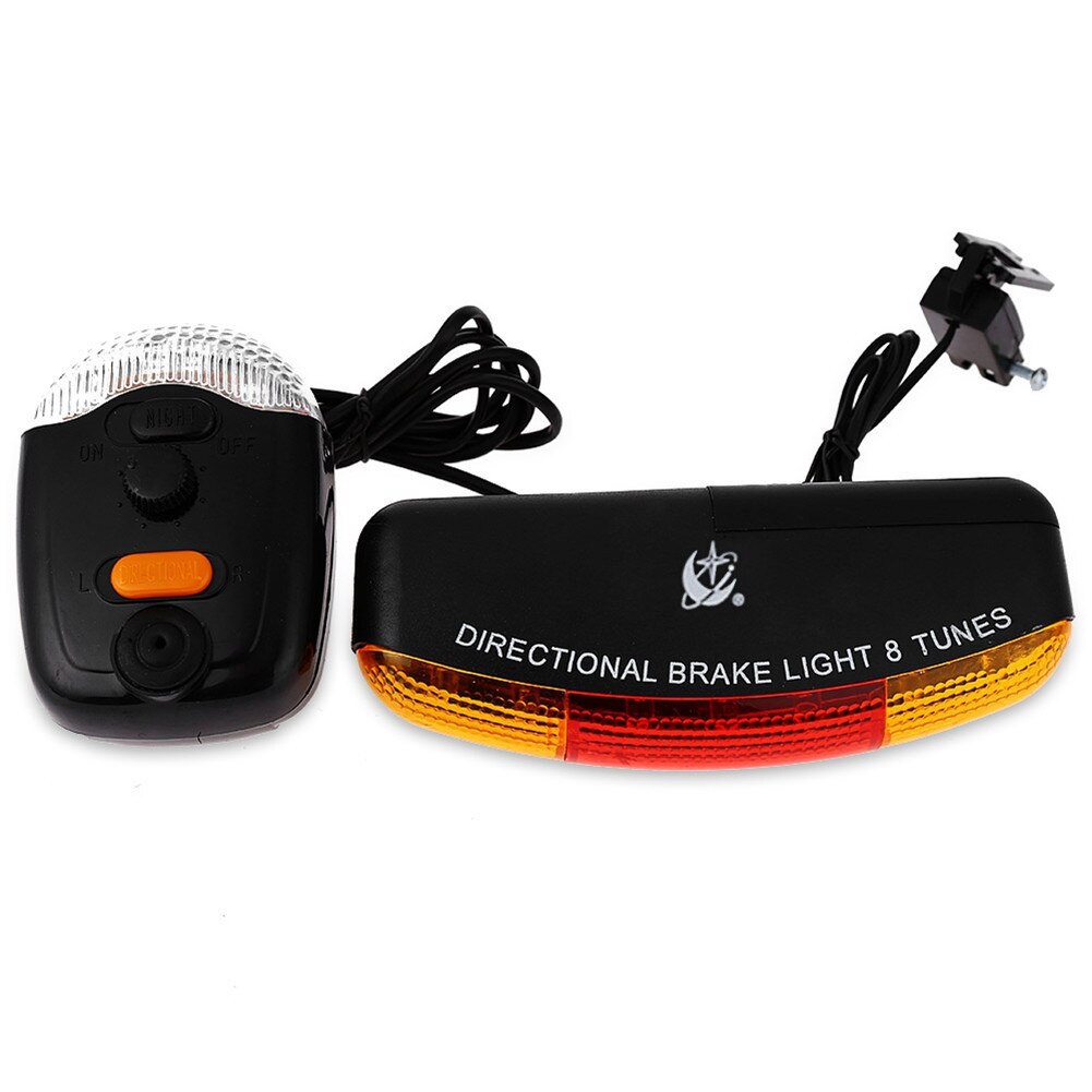 Led Fiets Licht Richtingaanwijzer Fiets Achterlicht Elektrische Claxon Remlicht Fiets Accessoires: Default Title