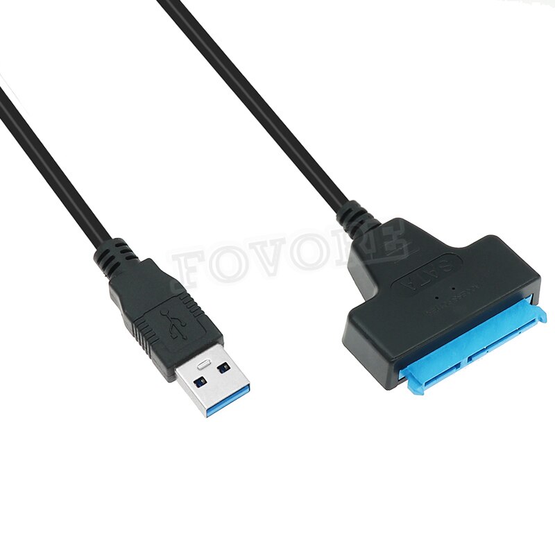 Cable USB SATA para disco duro externo, adaptador de 2,5 pulgadas, 2,5 pulgadas, 22 Pines, SATA III, HDD, SSD a USB 3,0, 3 cables, USB3, SATA3