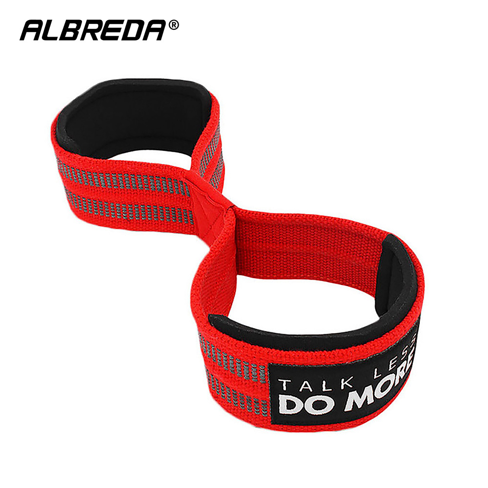 1Pair Figure 8 Weight Lifting Straps Wrist Wraps Weightlifting