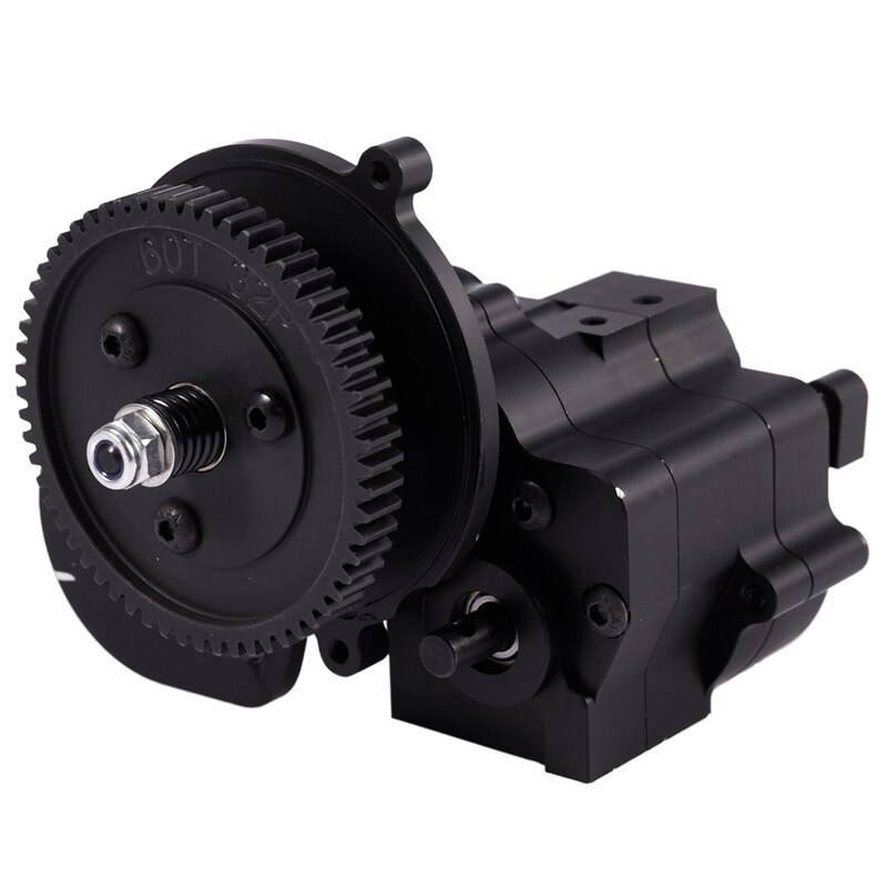 Metallo di CNC Telaio/Ingranaggio scatola Caso di Trasferimento di Centro Cambio di Trasmissione Caso 2 Velocità per 1/10 Assiale SCX10 spettro 90018 RC cingolato