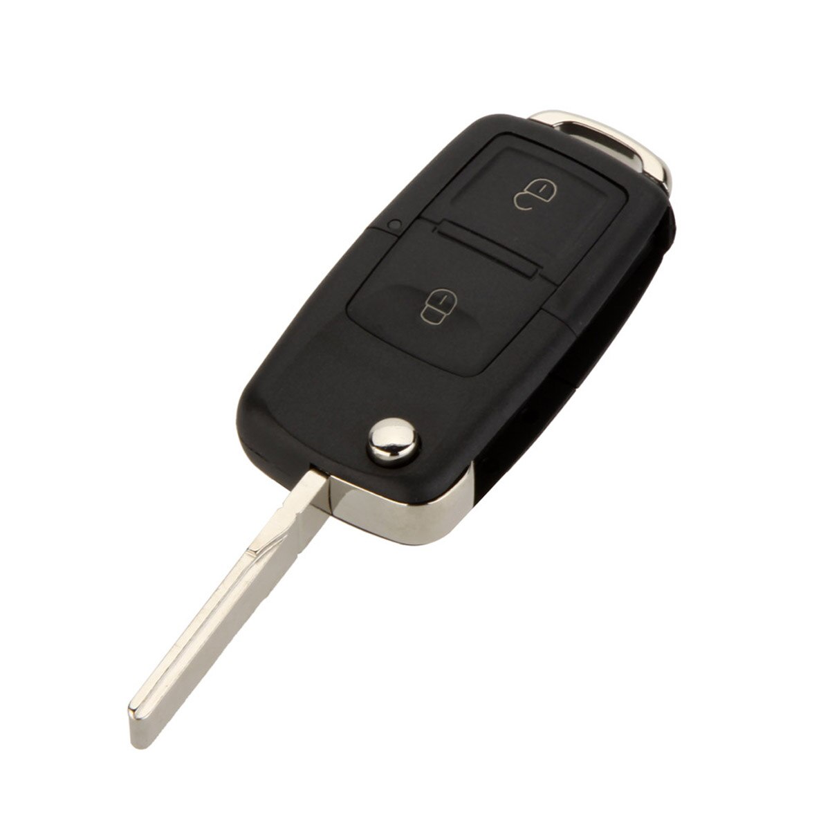 Vouwen Auto Flip Remote Key Shell Case 2 Knoppen Vervanging Case Fob Shell Voor Vw Volkswagen Alhambra MK4 T5 Polo golf Etc