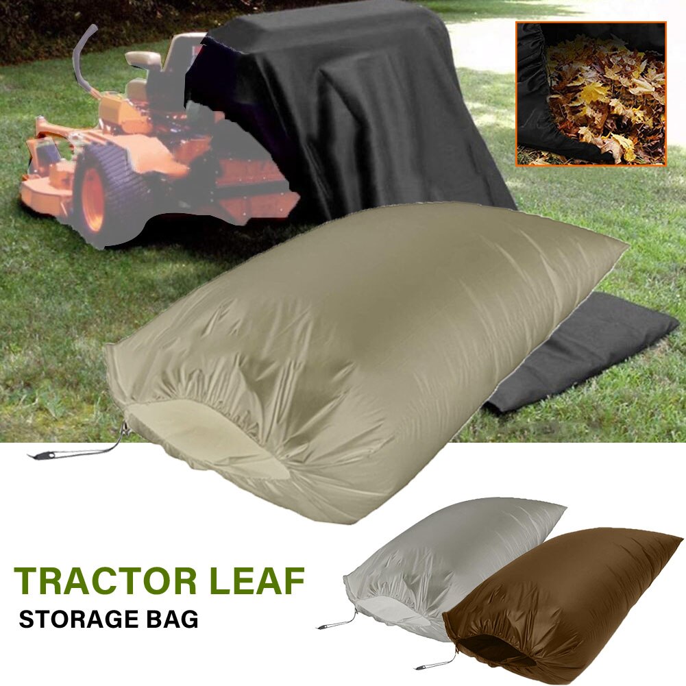 Sac de rangement de feuilles tondeuses à gazon pliable Portable Oxford tissu extérieur outil de nettoyage de jardin Pouchl mauvaises herbes cordon conteneur de déchets