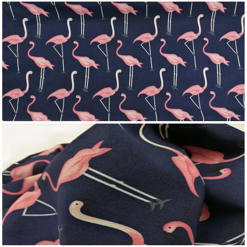 Pink flamingo tørklæde infinity circle loop tørklæde silke fugl dyreprint tørklæde kvinders tørklæder forår sommer tilbehør